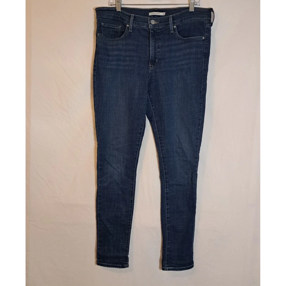Levis‎ 311 Denim Dark Wash Shaping Skinny Mid Rise Blue Jeans Women's Size 33